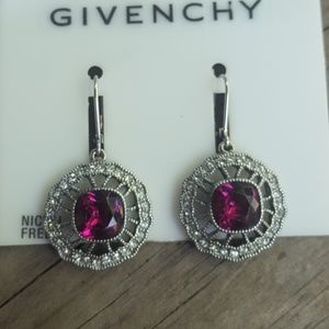 Givenchy Daisy Crystal Drop Earrings